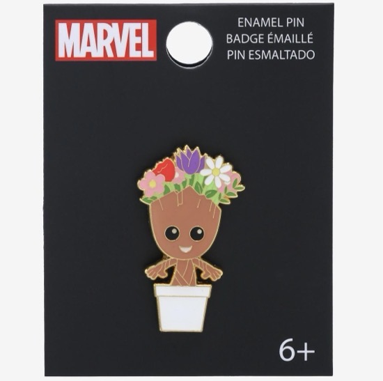 Little Groot Spring Flowers BoxLunch Marvel Pin