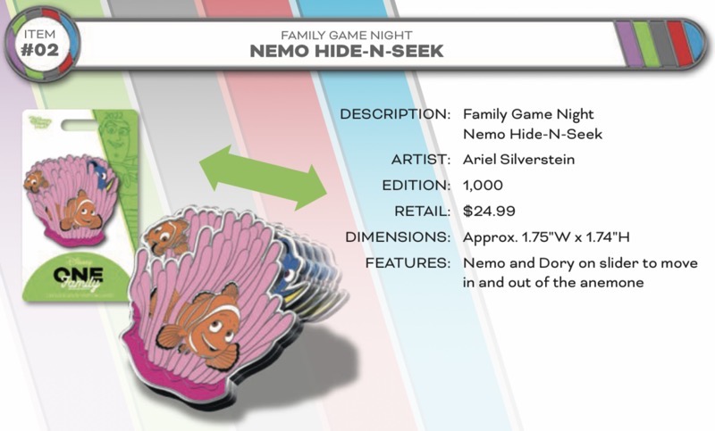 Nemo Hide N Seek Pin - One Family 2022 Disney Event