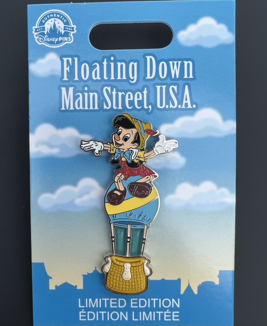 Pinocchio Floating Down Main Street USA Disney Pin