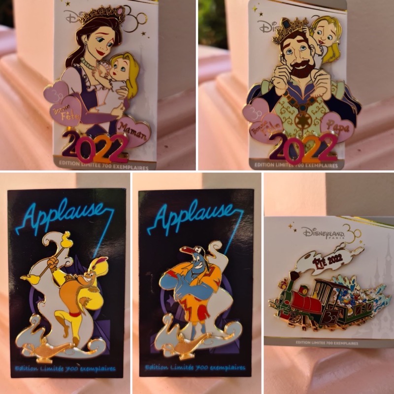 Genie & Holiday Pins - Disneyland Paris June 2022