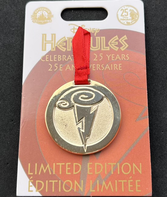 Medallion Hercules 25th Anniversary Disney Pin