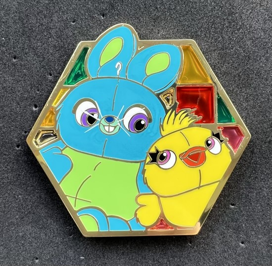 Duck & Bunny Pixar Stained Glass Disney Pin – DPB Exclusive