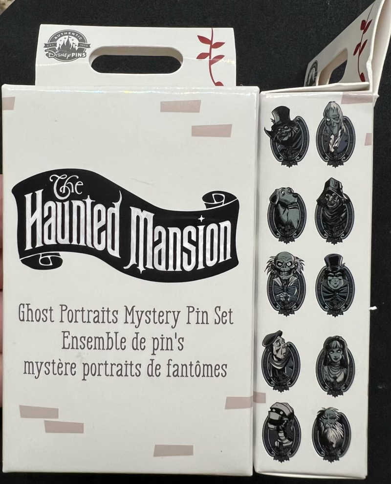 The Haunted Mansion Ghost Portraits Mystery Pin Set at Disney Parks