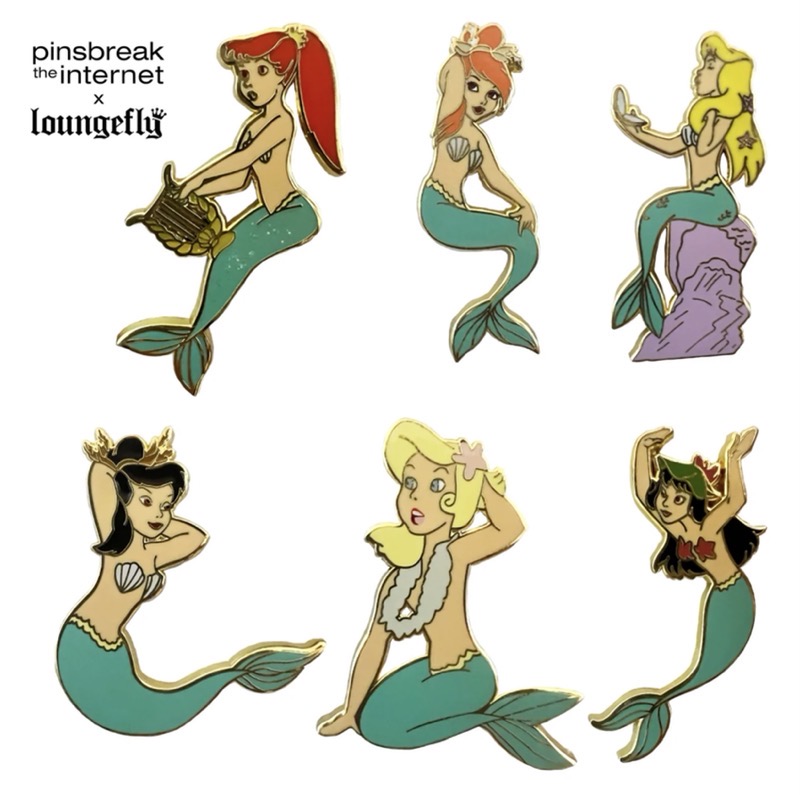Mermaid Lagoon Loungefly Mystery Pins - Pins Break the Internet