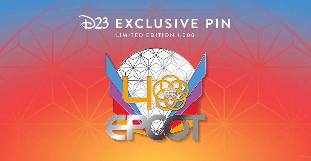 EPCOT 40th Anniversary D23 Exclusive Pin at shopDisney - Disney