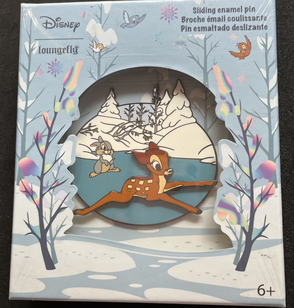 Bambi Ice Skating Limited Edition Loungefly Disney Pin - Disney Pins Blog