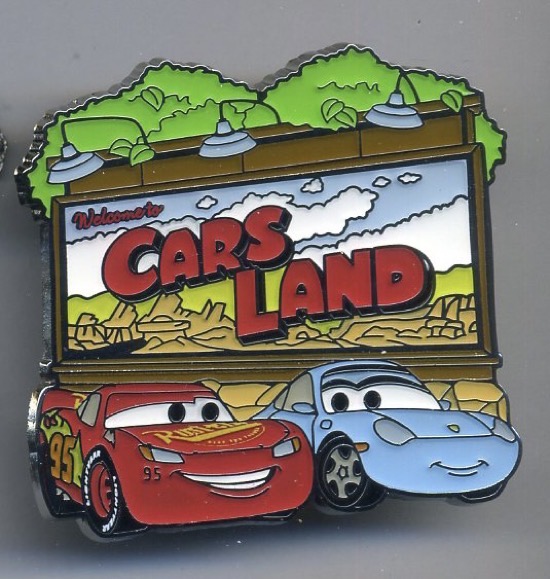Cars Land Billboard Disney Pin