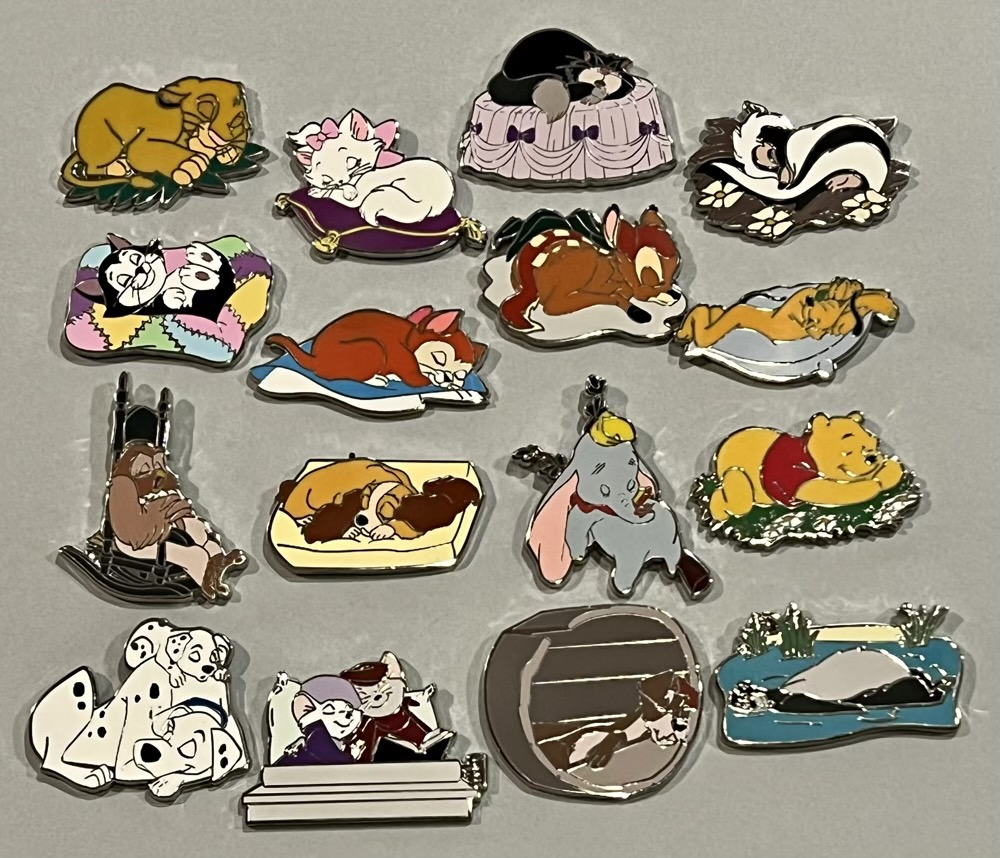 Disney Sweet Dreams complete set of 16 mystery bag pins