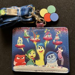 Inside Out Control Panel Loungefly Cardholder Lanyard - Front