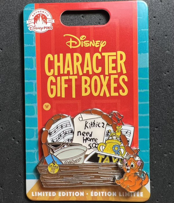 Oliver and Company Character Gift Boxes Disney Pin