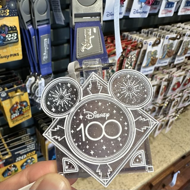 Disney 100 Platinum Celebration Pin Trading Lanyard Pendant