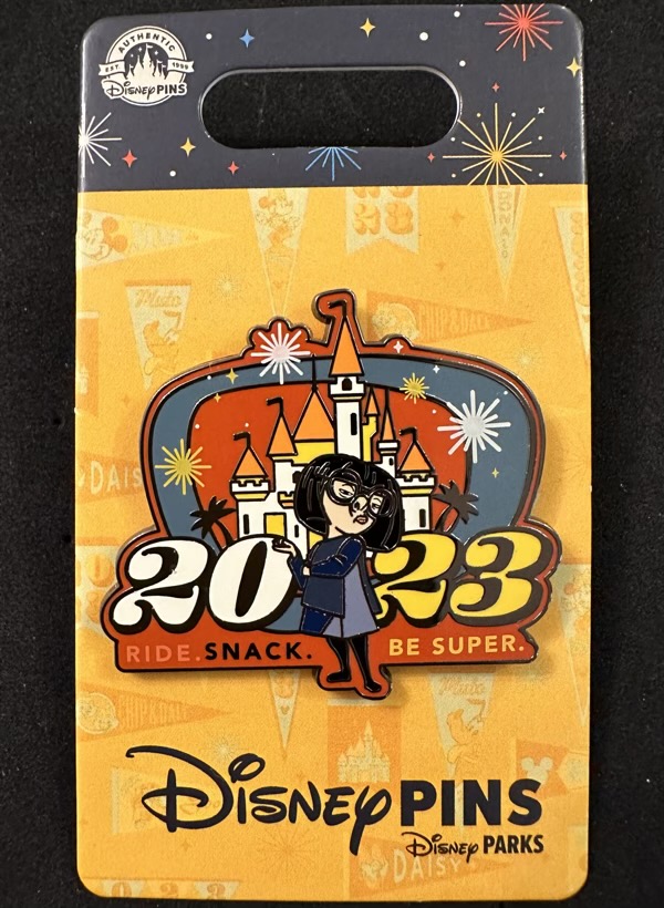 Disney Walt Disney World 2023 Edna Ride Snack Be Super Pin New