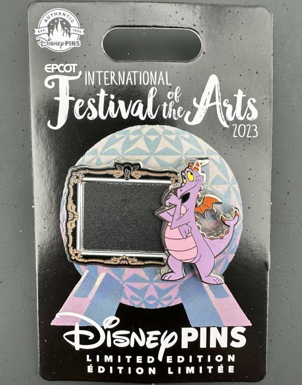 Figment Chalkboard Disney Pin - Epcot Festival of the Arts 2023