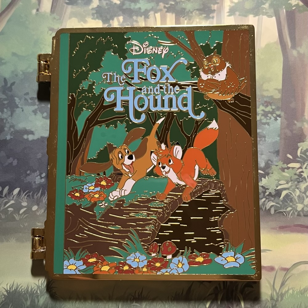 Fox and the Hound Book Hinged Limited Edition Loungefly Disney Pin