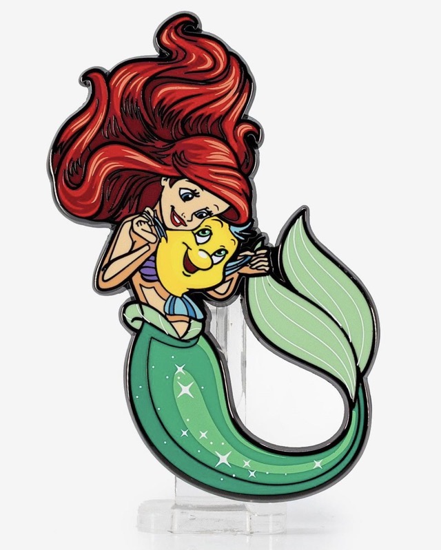 The Little Mermaid Ariel & Flounder FiGPiN at Hot Topic