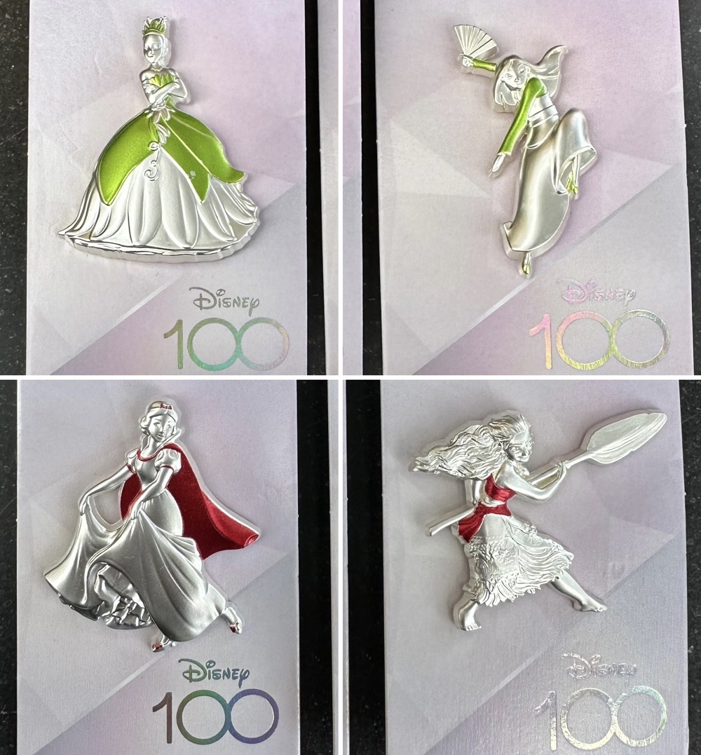 Disney 100 Platinum Character Open Edition Pin Series - Disney