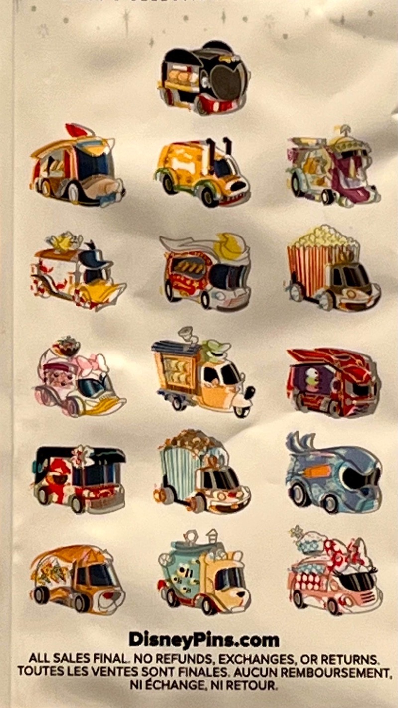 Disney Food Trucks Collectible Pins