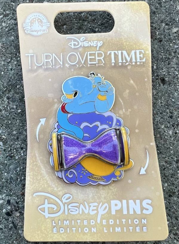 Genie Turn Over Time Disney Pin