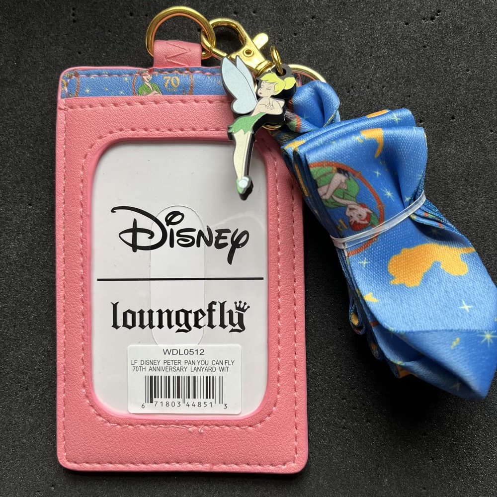 Peter Pan 70th Anniversary You Can Fly Loungefly Cardholder Lanyard - Back