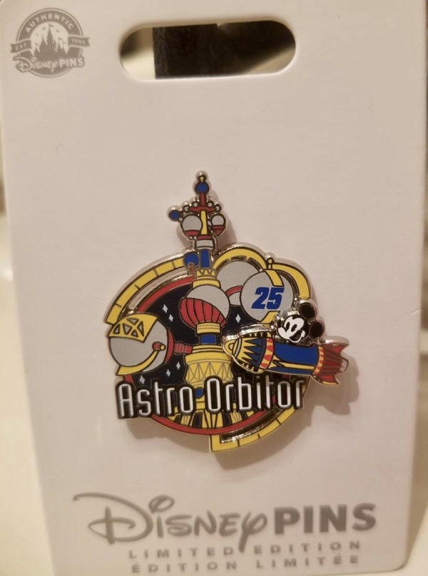 Astro Orbiter 25th Anniversary Pin - Disneyland