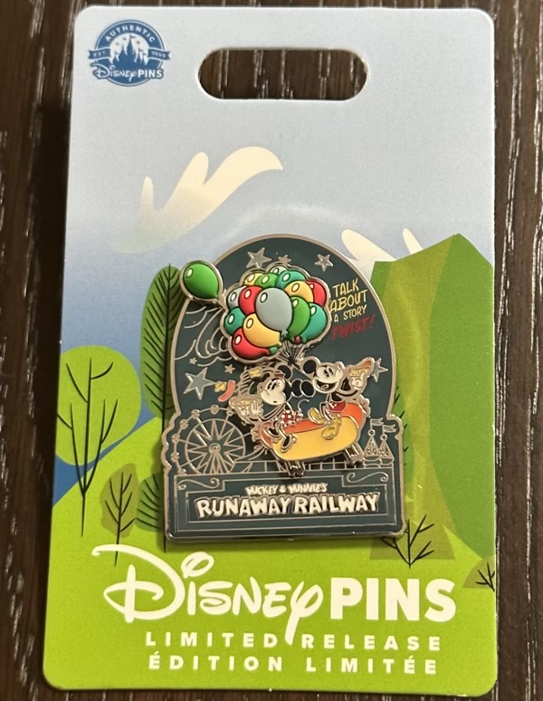 Balloons - Mickey & Minnie’s Runaway Railway Disneyland Pin