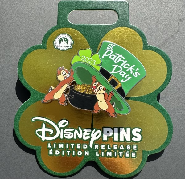 Chip n Dale St. Patrick’s Day 2023 Disney Pin