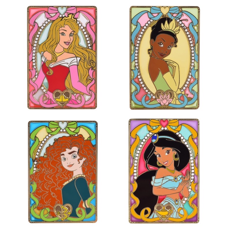 Disney Princess Stained Glass Collectible Pin Series Wave 3 at Pink a la Mode