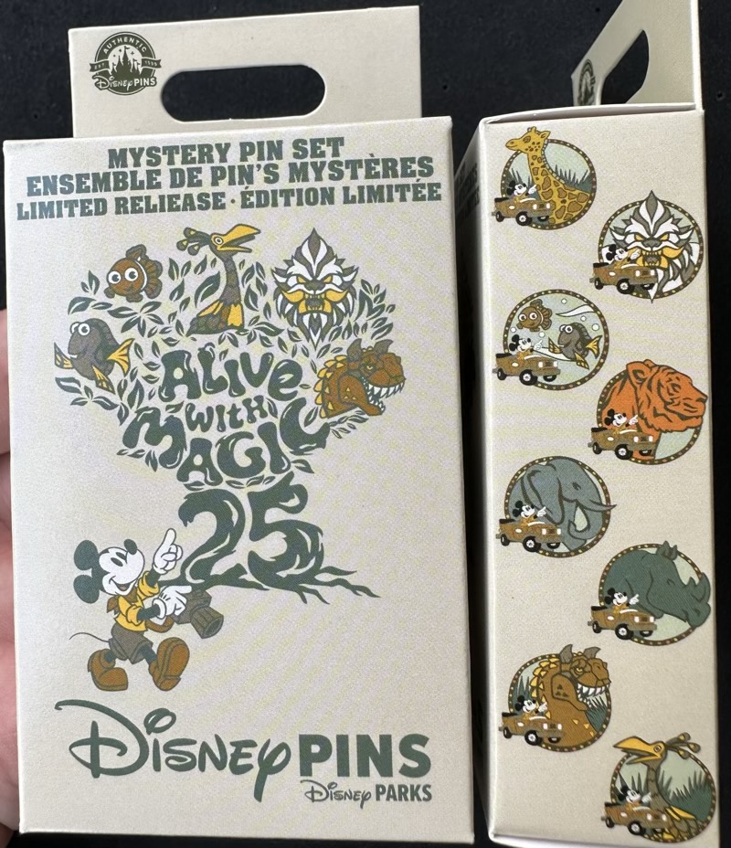 Mystery Pin Set - Disney’s Animal Kingdom 25th Anniversary