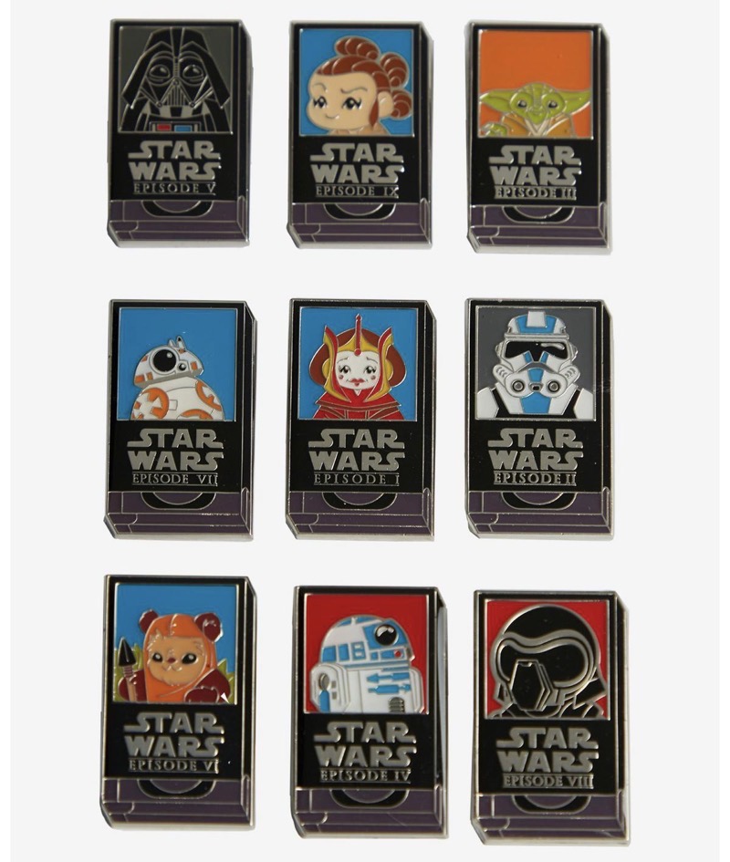 Star Wars VHS Tape Blind Box Pin Set at BoxLunch