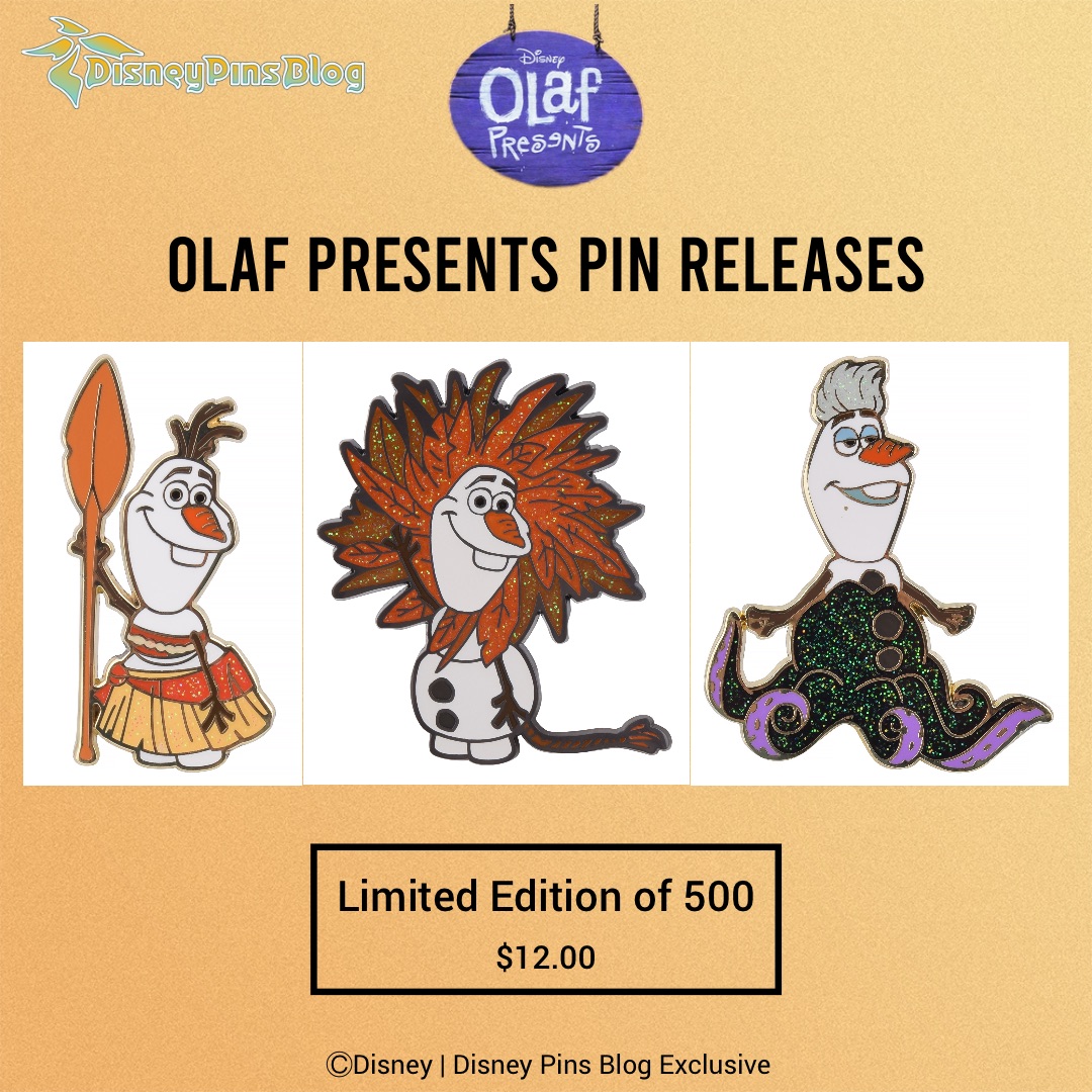Moana, Simba & Ursula Olaf Presents Disney Pins at DPB Store