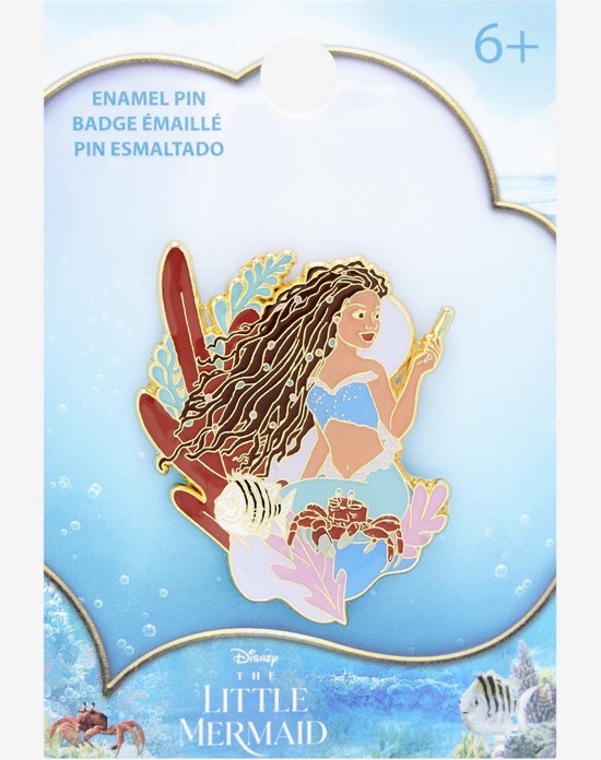 Boxlunch Disney The Little Mermaid Ariel Portrait Enamel Pin