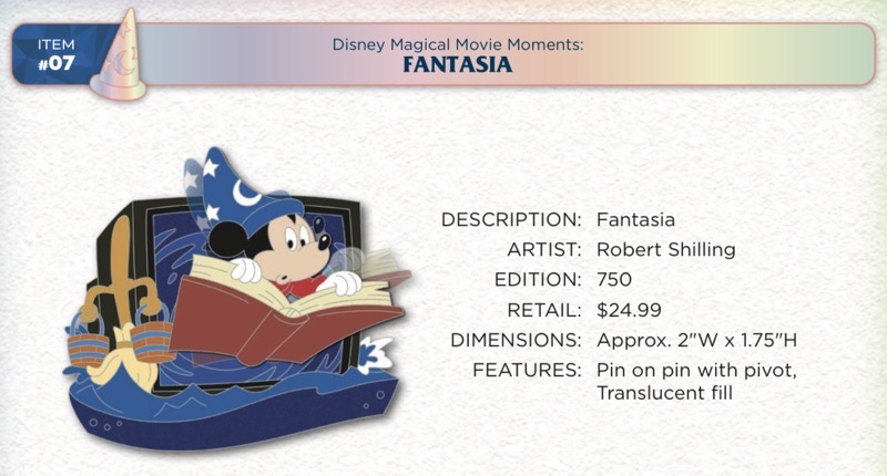 Fantasia Pin - Disney Magic HAP-Pins 2023 Event