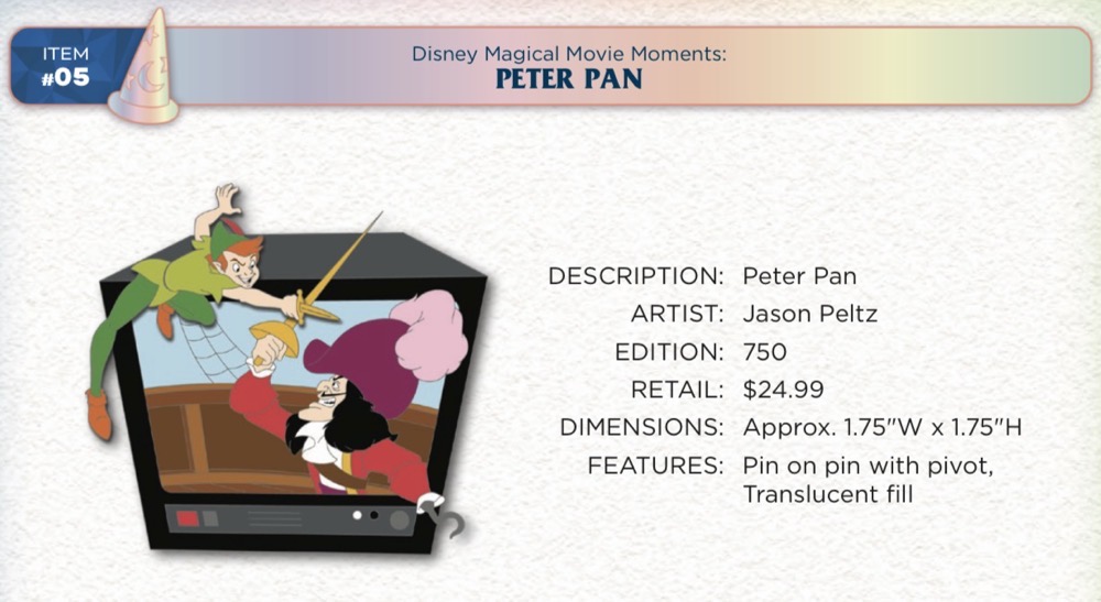 Peter Pan Pin - Disney Magic HAP-Pins 2023 Event