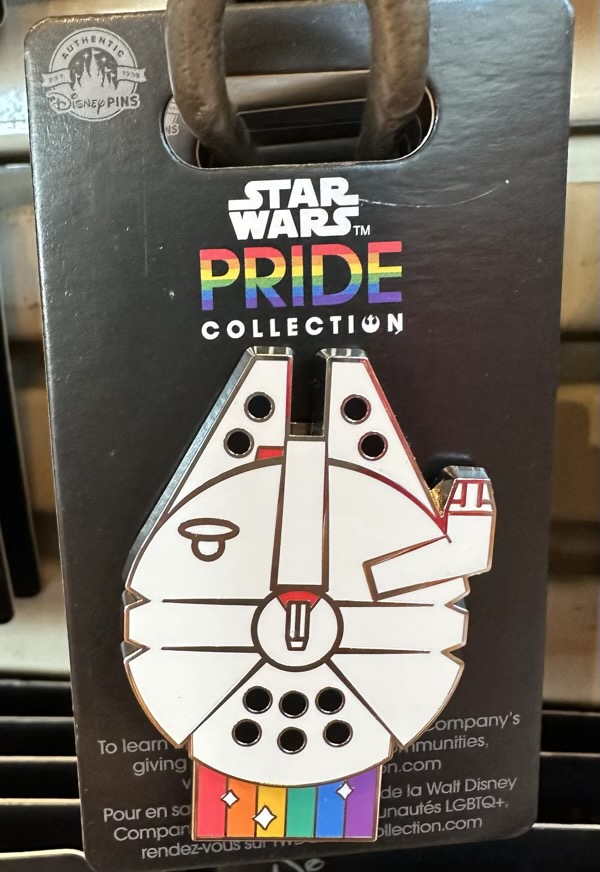 Star Wars Millennium Falcon Pride 2023 Disney Pin