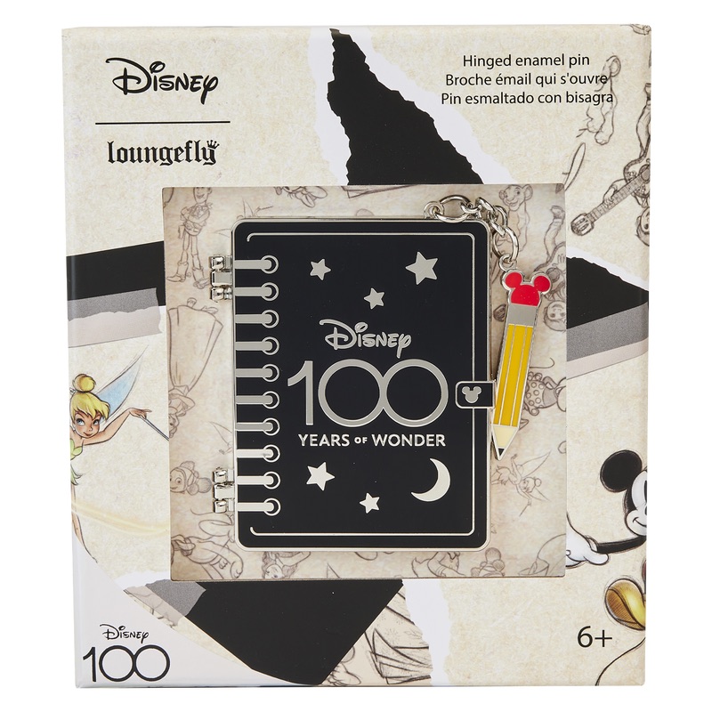 Disney100 Sketchbook Limited Edition Loungefly Pin Disney Pins Blog 0692