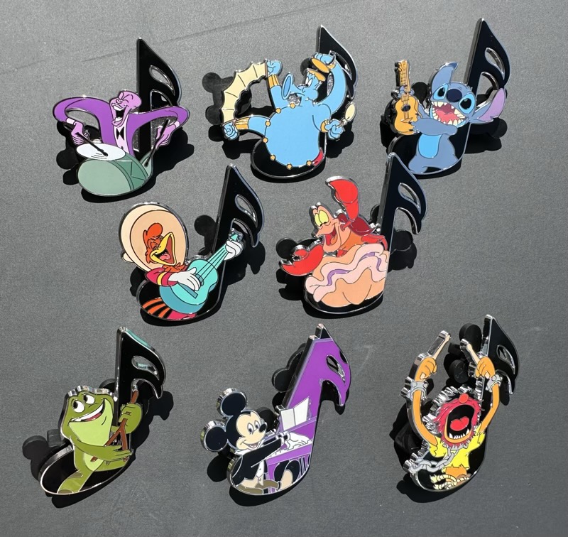 Disney’s Music Notes Mystery Pin Set