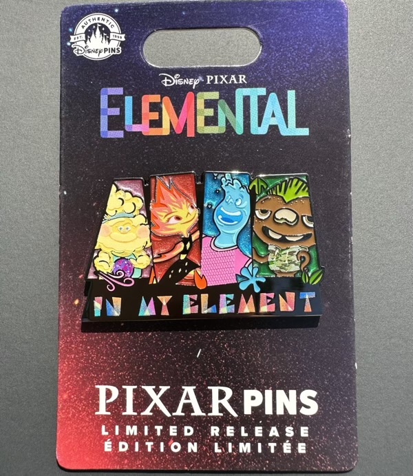 Elemental Disney Pixar Pin