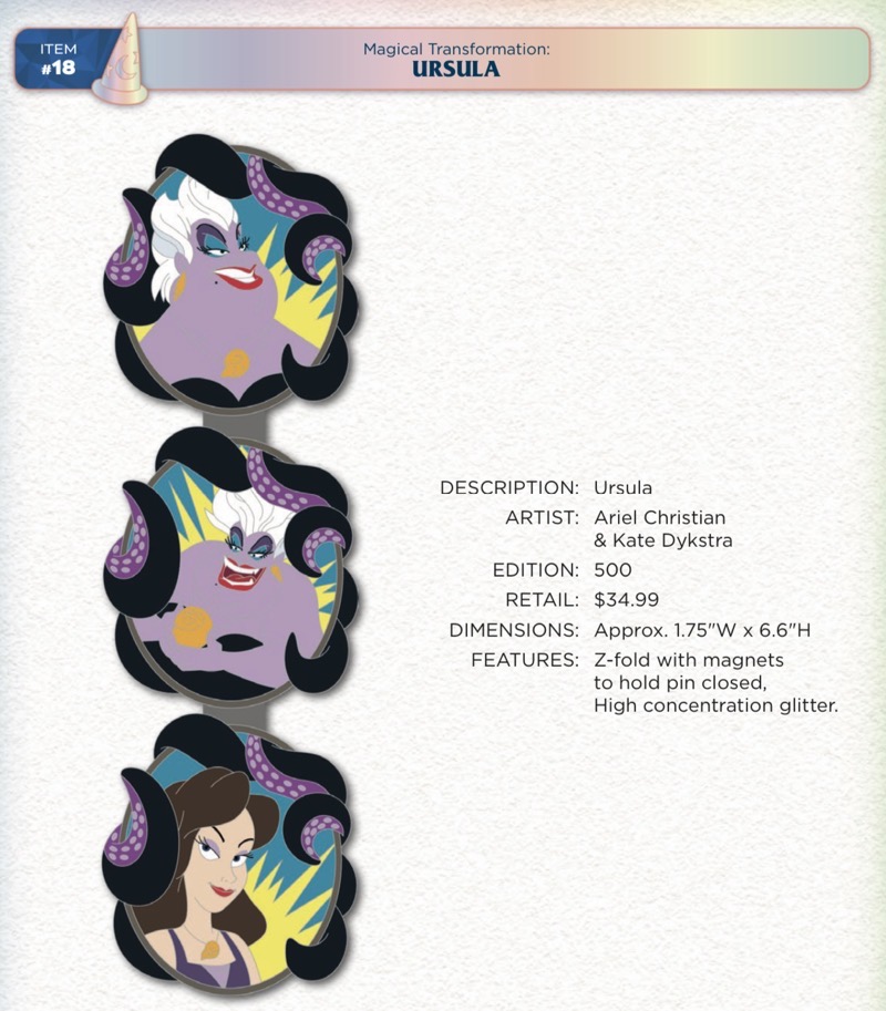 Ursula Pin - Disney Magic HAP-Pins 2023 Event