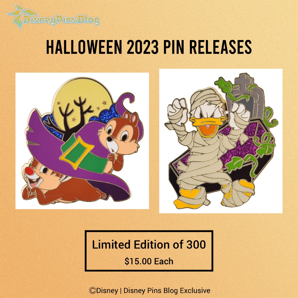 Chip n Dale & Donald Duck Halloween Disney Pins at DPB Store