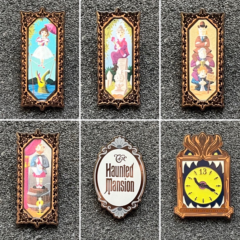 Haunted Mansion Stretching Room Portraits Loungefly Blind Box Pins
