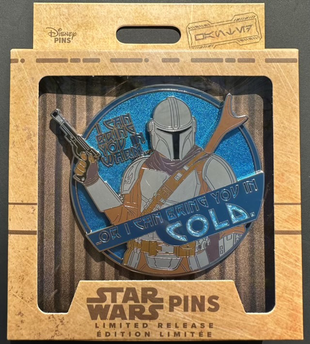 Mandalorian Star Wars Bounty Hunters Jumbo Disney Pin