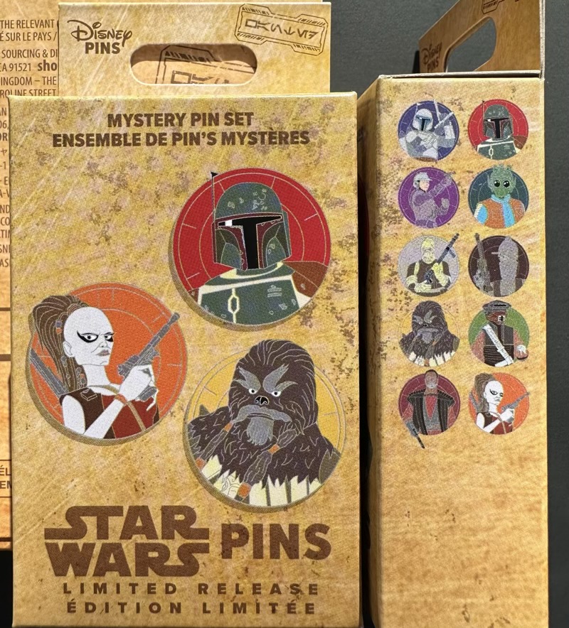 Star Wars Bounty Hunters Mystery Pin Set