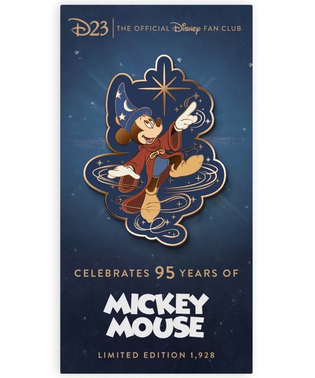 95 Years of Mickey Mouse Jumbo D23 Gold Member Exclusive Pin