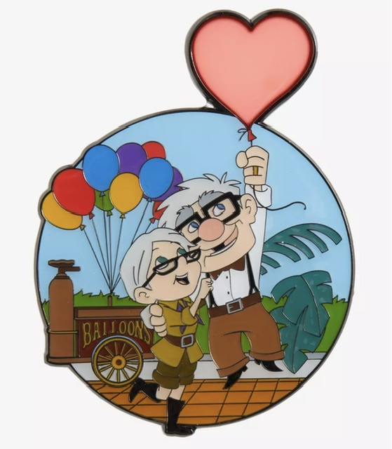 Up Carl And Ellie Balloons Stained Glass Limited Edition Loungefly Pin At Boxlunch Disney Pins Blog 5251