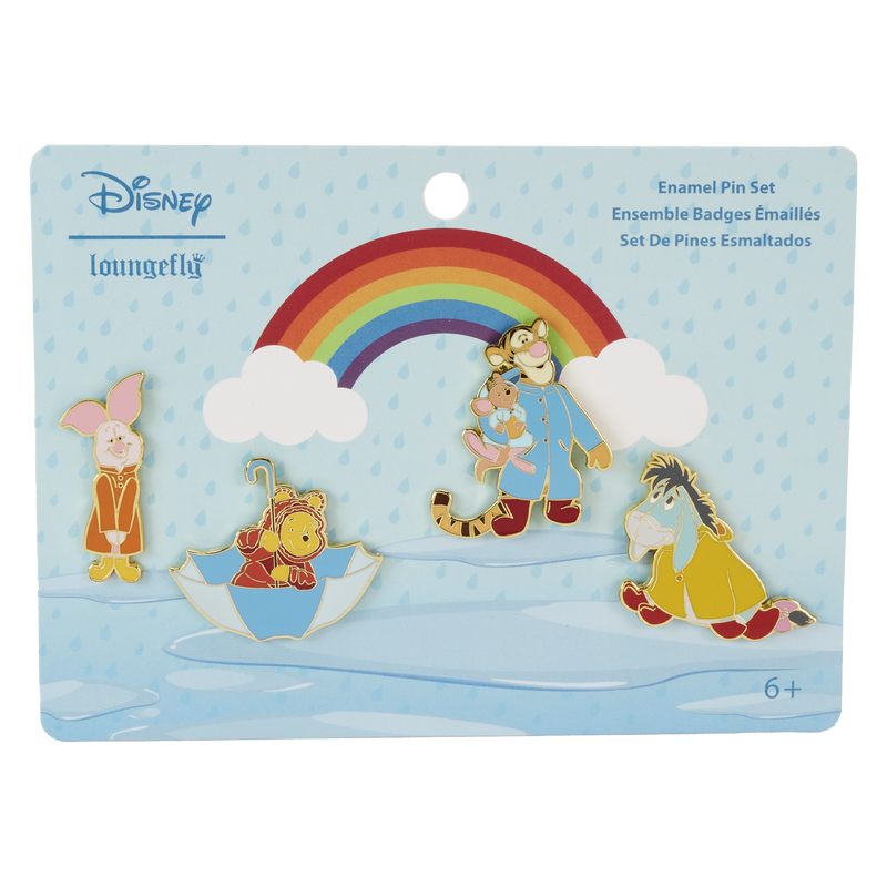 Winnie the Pooh & Friends Rainy Day Loungefly Pin Set