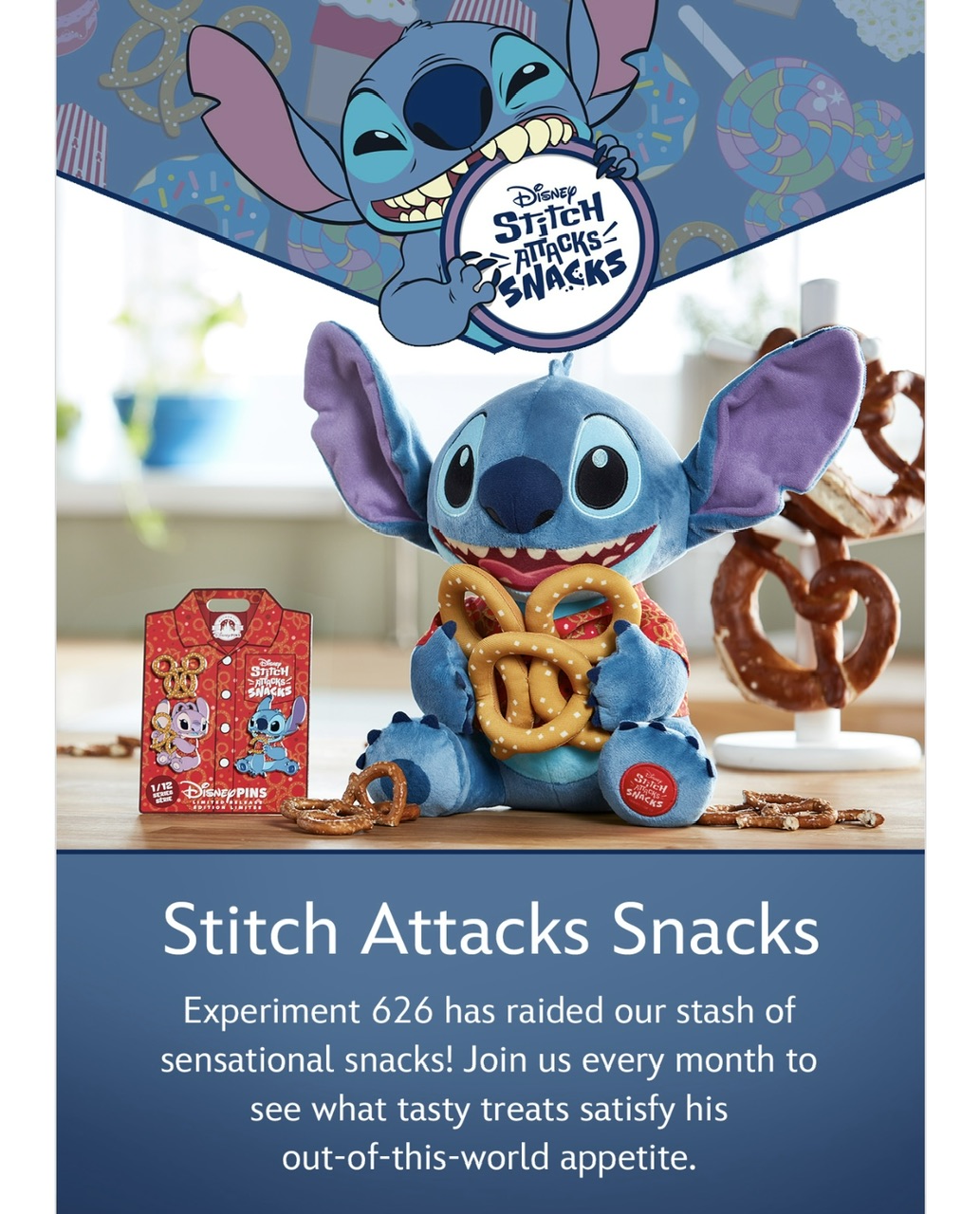 Disney Pins Blog - New Stitch pins recently released at Disneyland