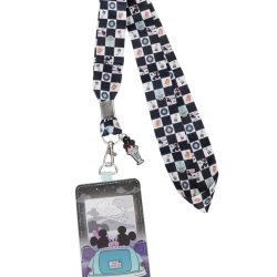 Mickey & Minnie Date Night Drive-In Loungefly Cardholder Lanyard