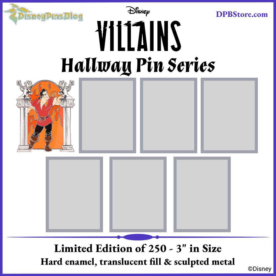 Gaston Disney Villains Hallway Pin Release at DPB Store