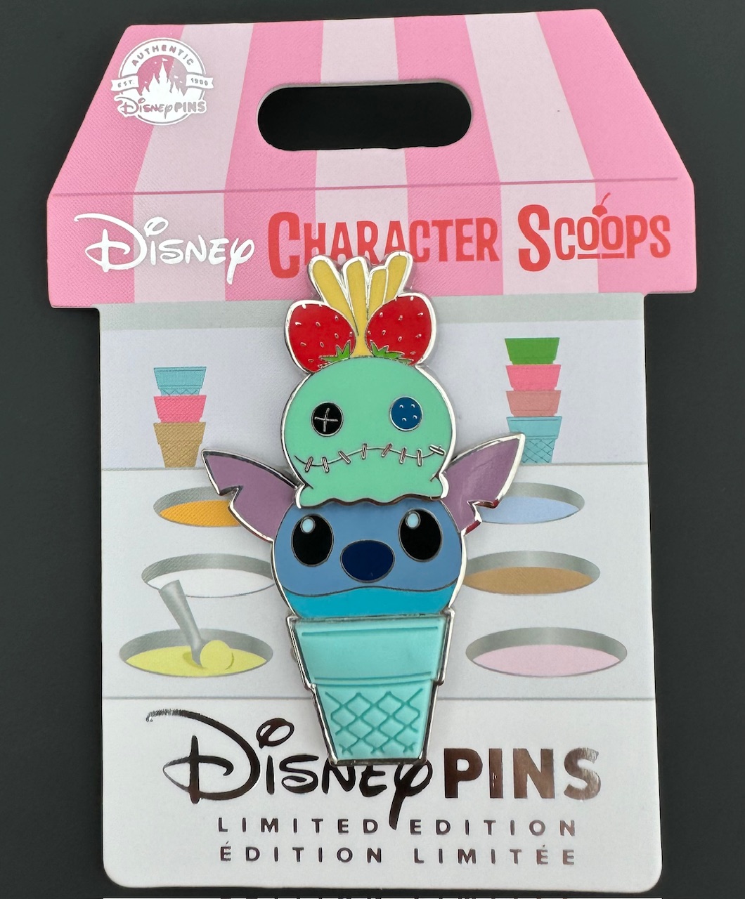 Scrump & Stitch Character Scoops Disney Pin