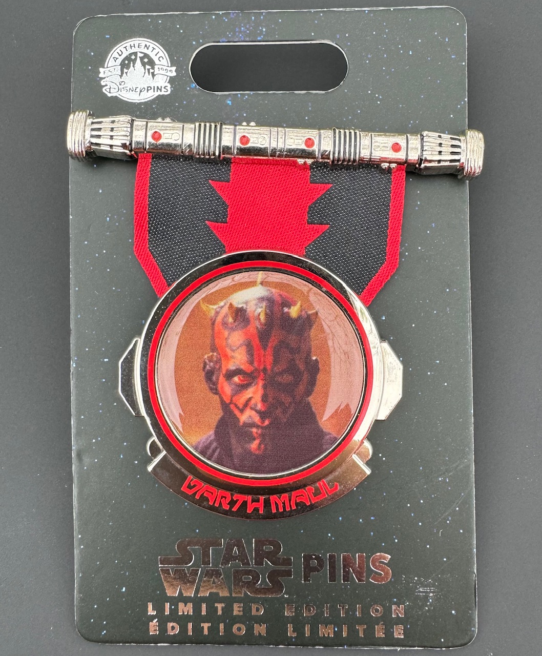 Darth Maul Lightsaber Star Wars Pin